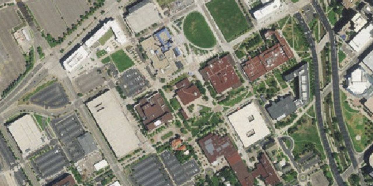 Aerial view of Metropolitan State University of Denver