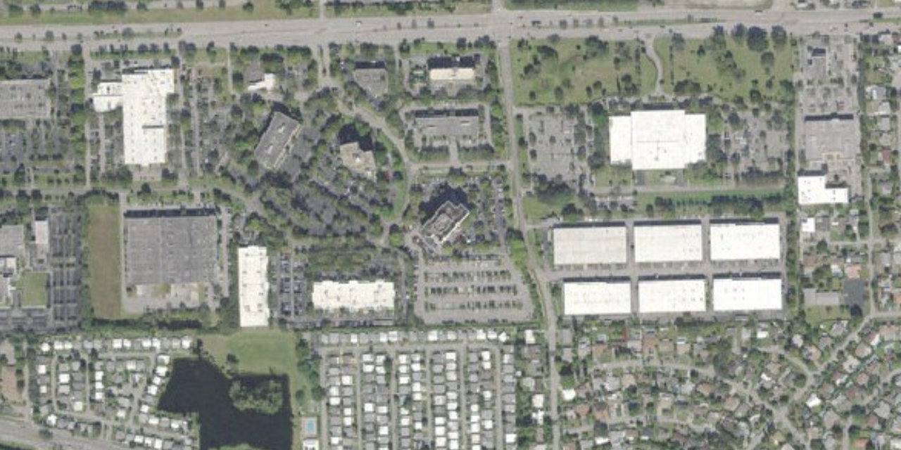 Aerial view of Keiser University-Ft Lauderdale