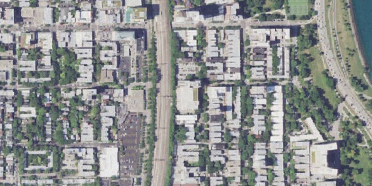 Aerial view of Catholic Theological Union at Chicago