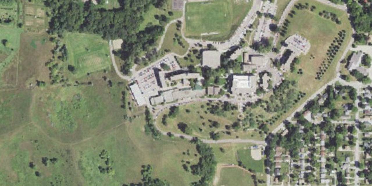 Aerial view of Briar Cliff University
