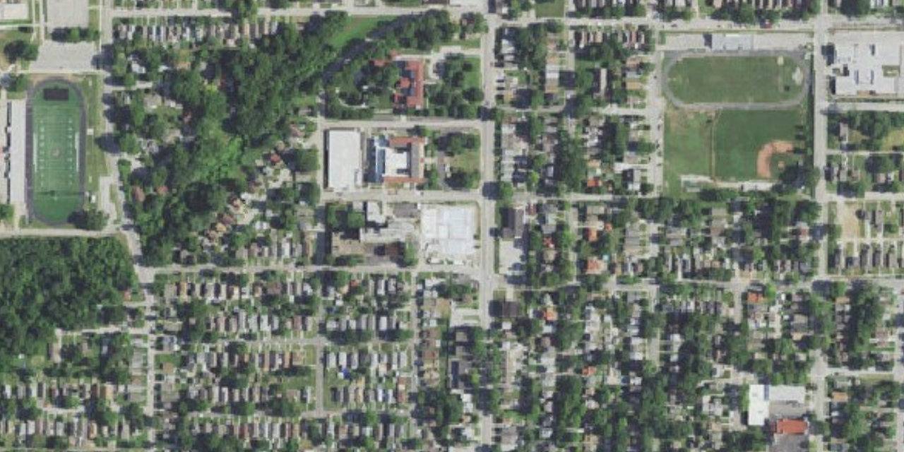 Aerial view of Donnelly College