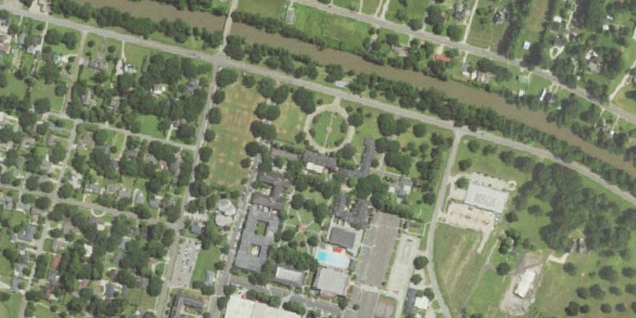 Aerial view of Nicholls State University