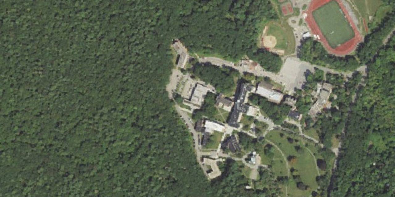 Aerial view of Regis College