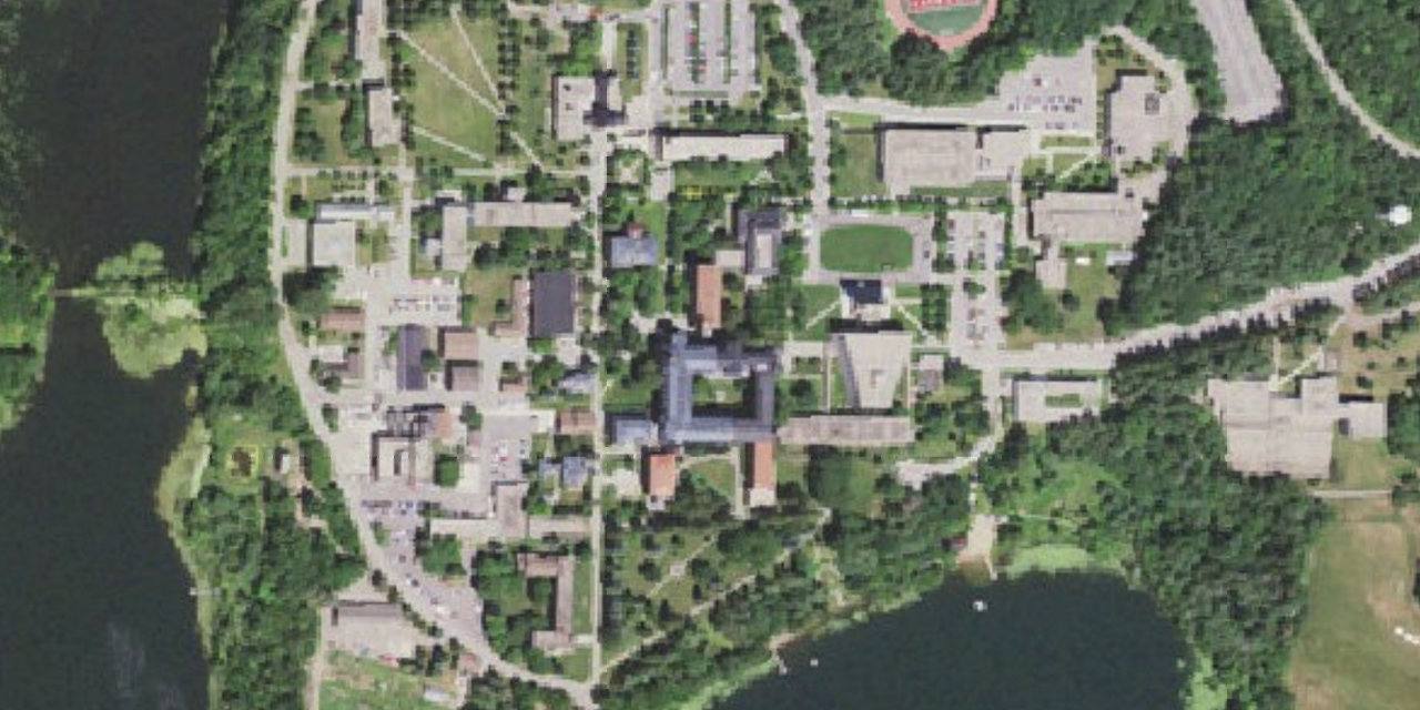 Aerial view of Saint Johns University