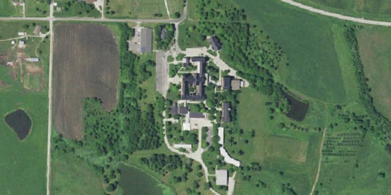 Aerial view of Conception Seminary College