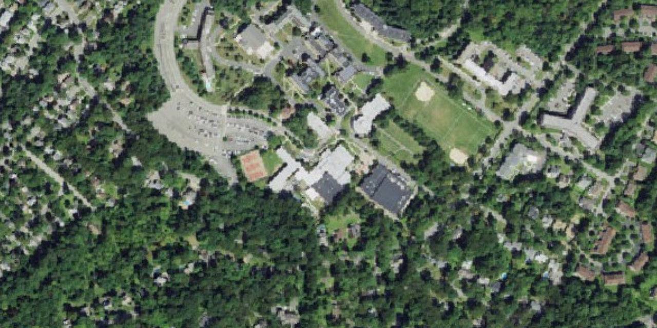 Aerial view of Caldwell University