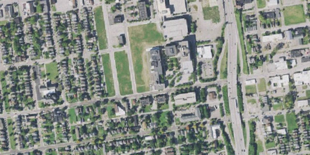 Aerial view of Mount Carmel College of Nursing