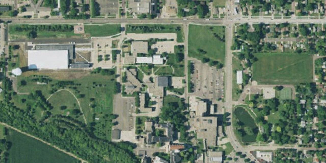 Aerial view of Mount Marty University