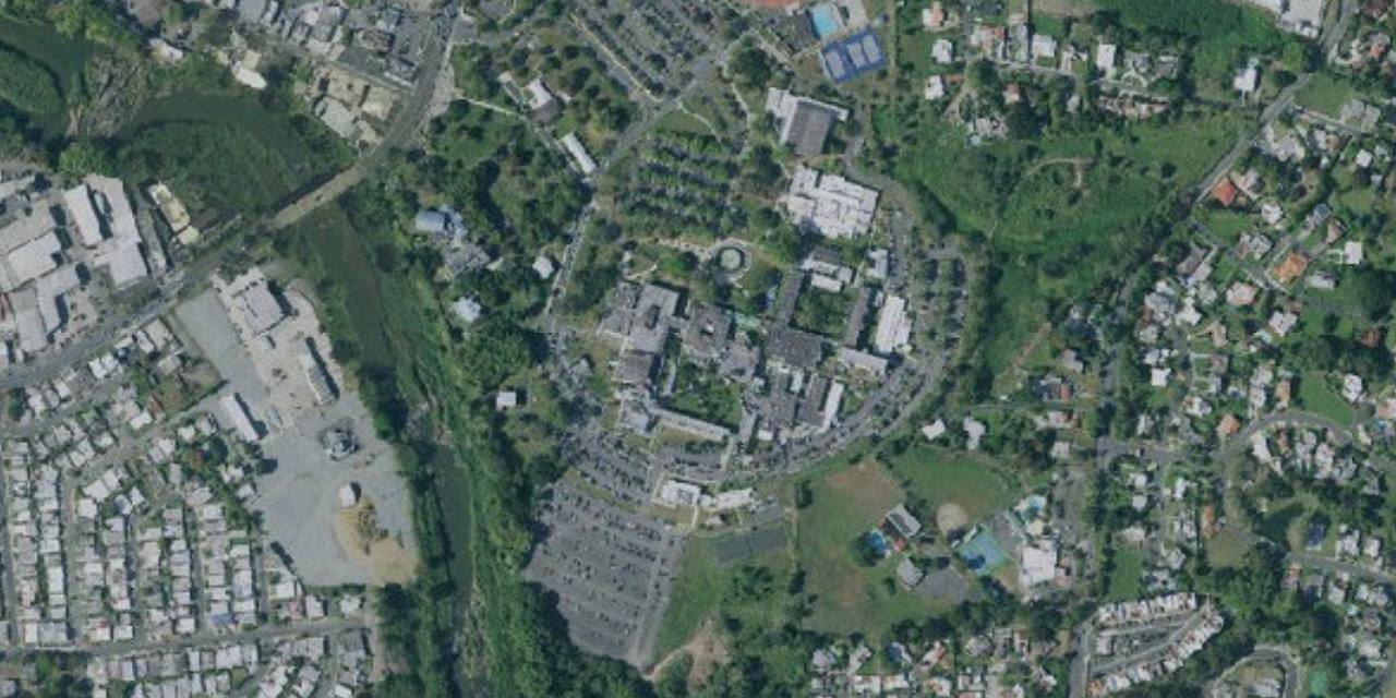 Aerial view of Universidad Ana G. Mendez-Gurabo Campus