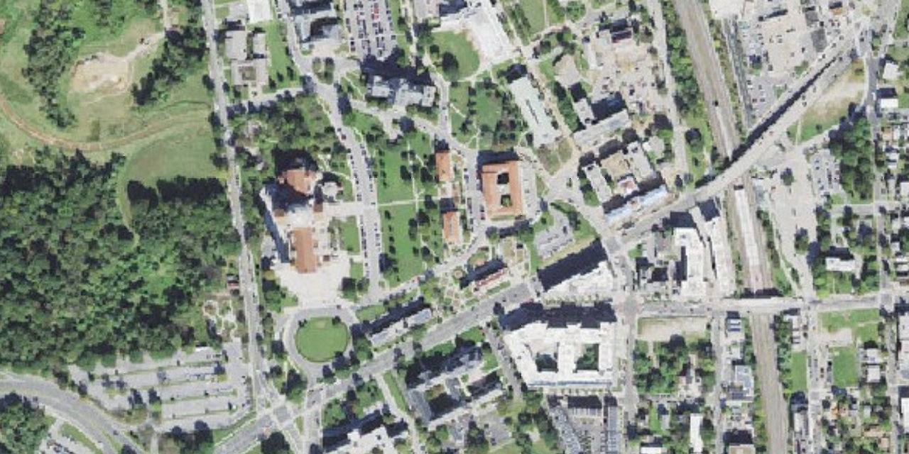 Aerial view of Pontifical John Paul II Institute for Studies on Marriage and Family
