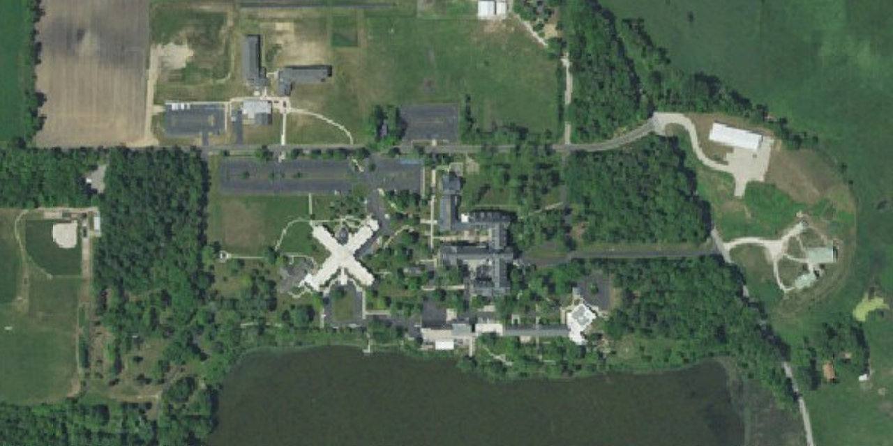 Aerial view of Marian University-Ancilla