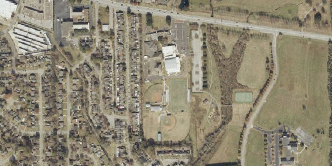 Aerial view of Montgomery Catholic Preparatory School