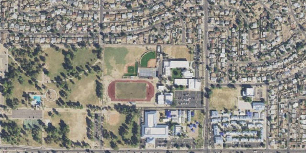 Aerial view of Bourgade Catholic High School