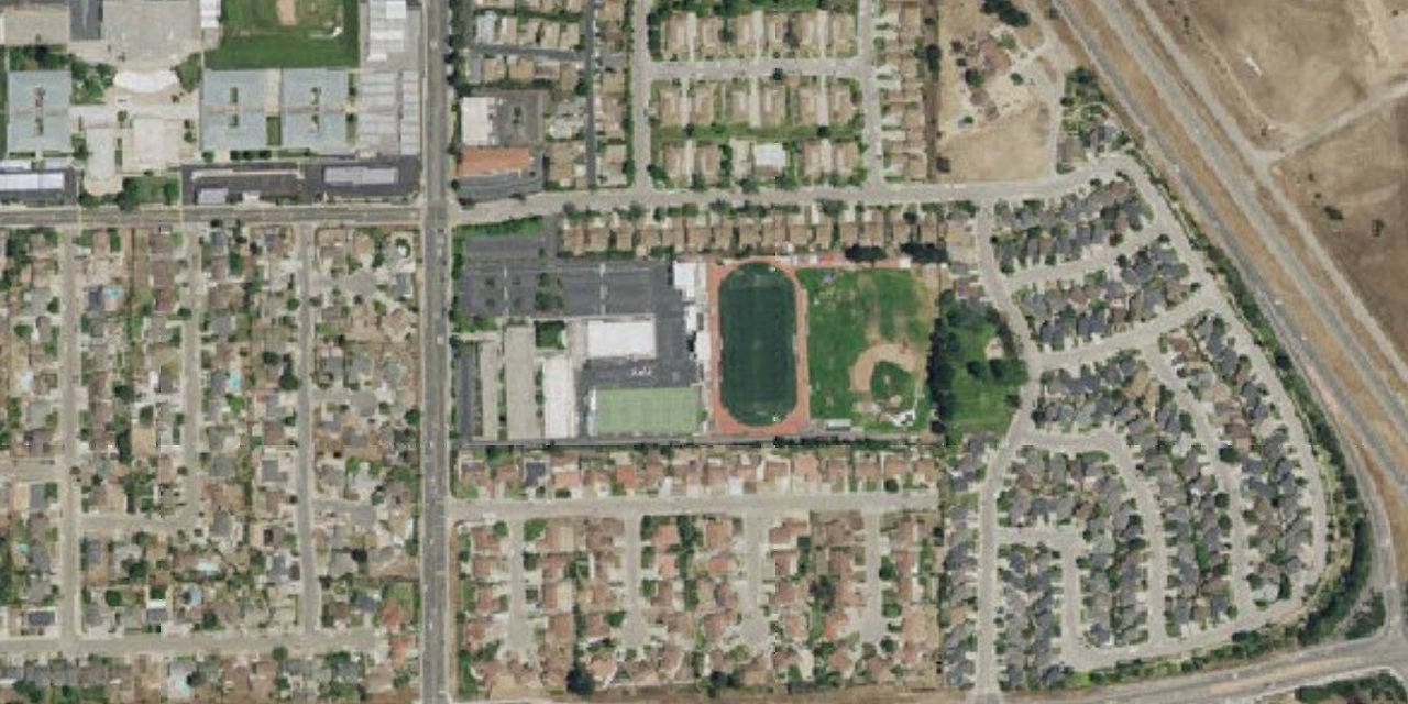 Aerial view of St. Joseph High School