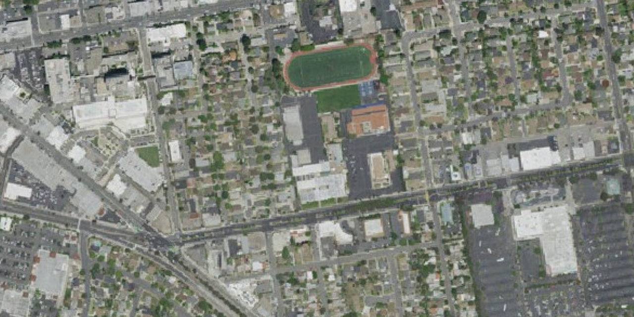 Aerial view of St. Bonaventure High School