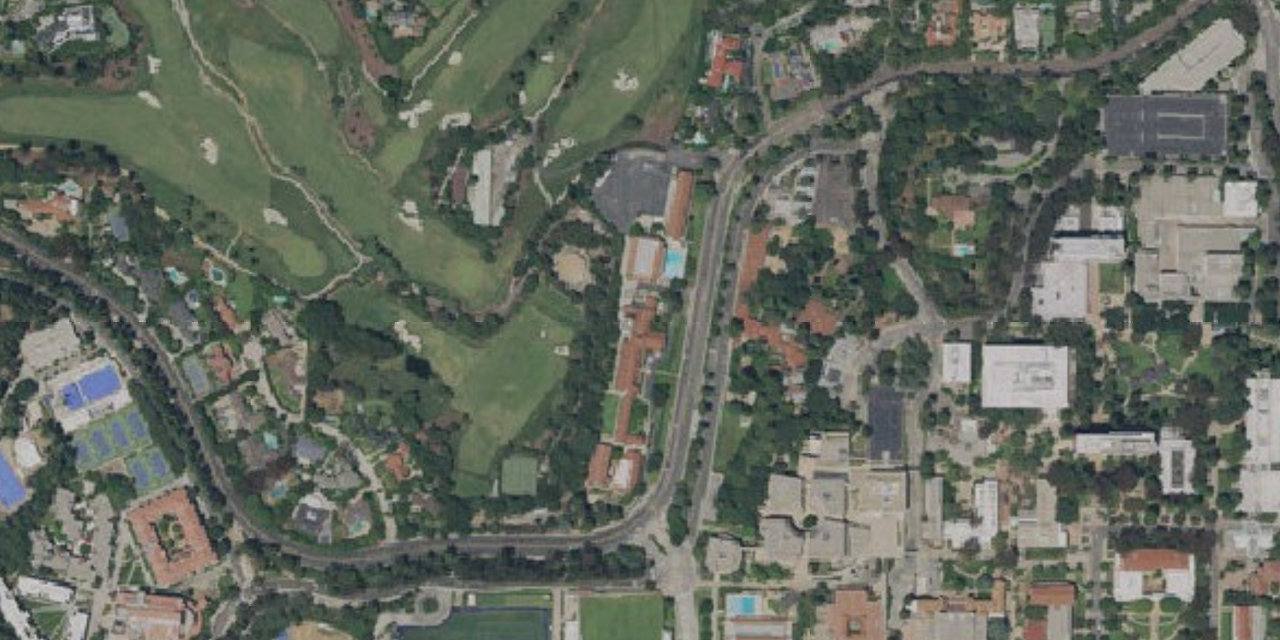 Aerial view of Marymount High School Los Angeles