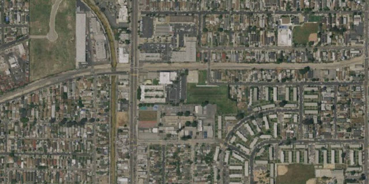 Aerial view of Verbum Dei Jesuit High School