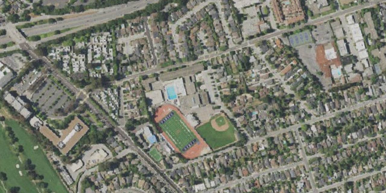 Aerial view of Junipero Serra High School