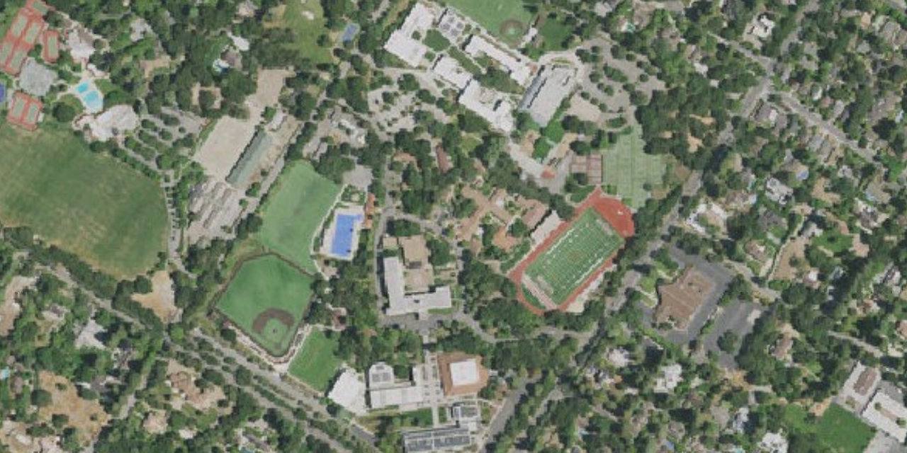 Aerial view of Sacred Heart Schools Atherton