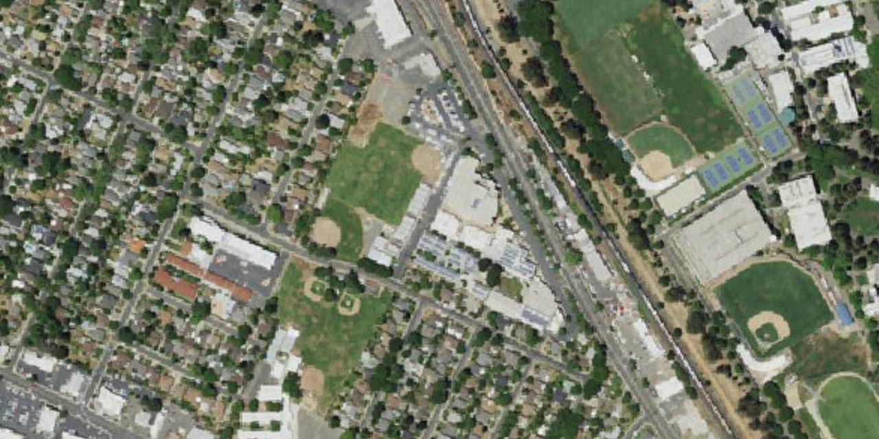 Aerial view of St. Francis Catholic High School