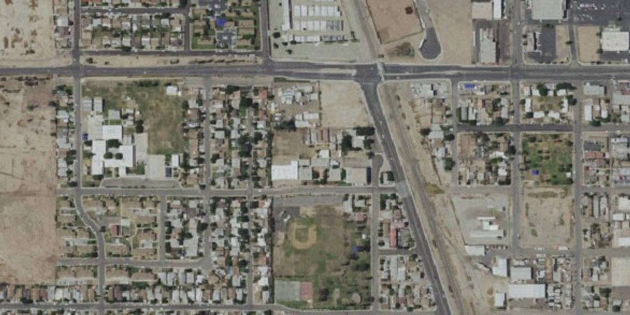 Aerial view of Vincent Memorial Catholic High School