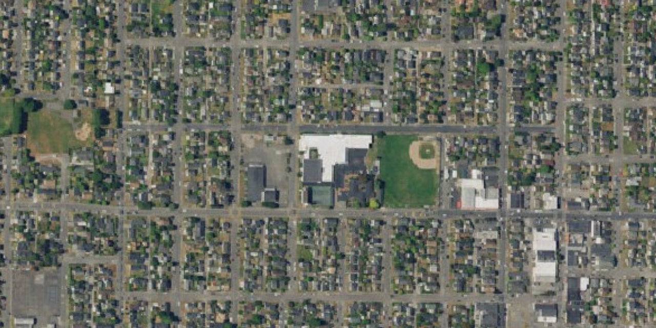 Aerial view of St. Bernard's Academy