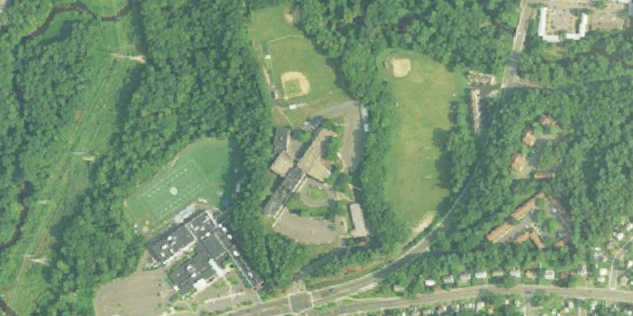 Aerial view of East Catholic High School