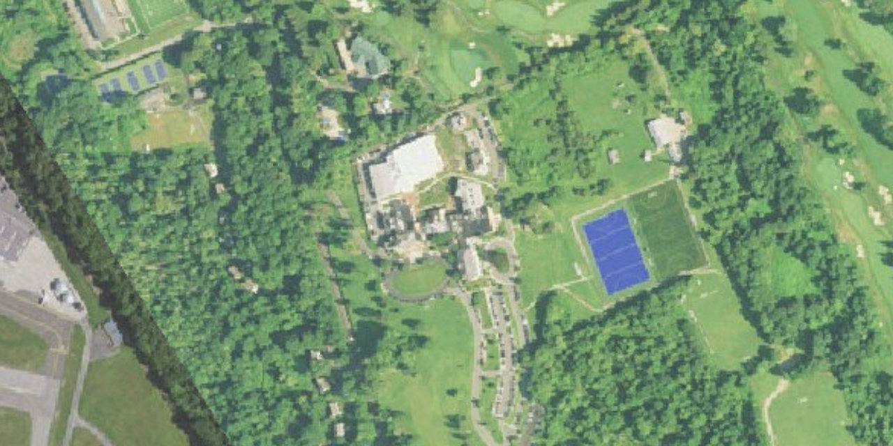 Aerial view of Sacred Heart Greenwich