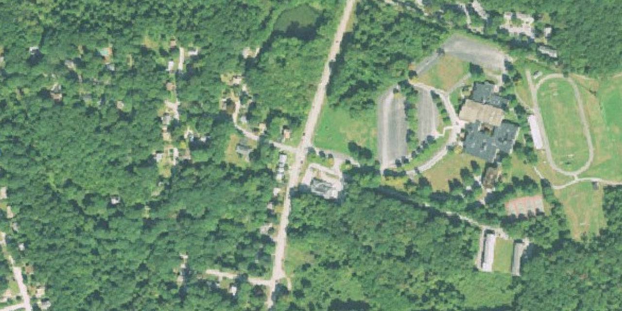 Aerial view of St. Bernard School