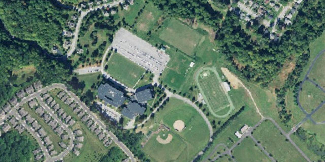 Aerial view of St. Mark's High School