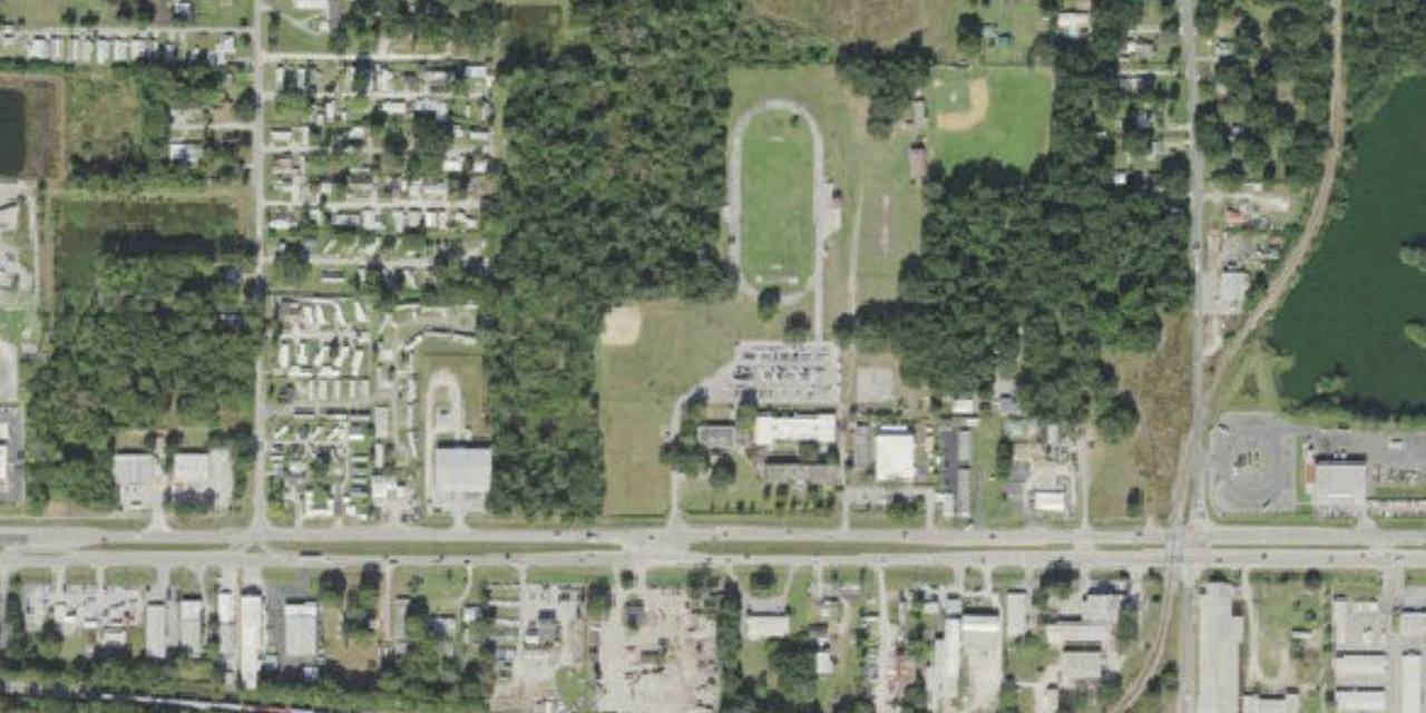 Aerial view of Santa Fe Catholic High School
