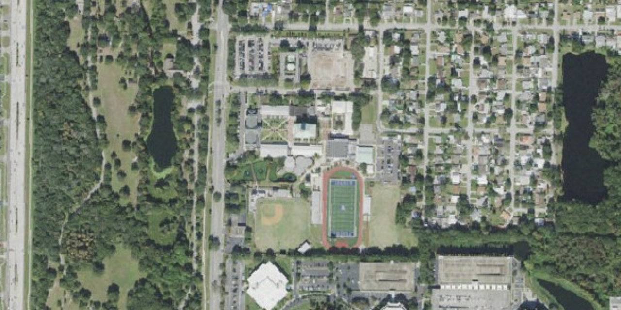 Aerial view of Jesuit High School