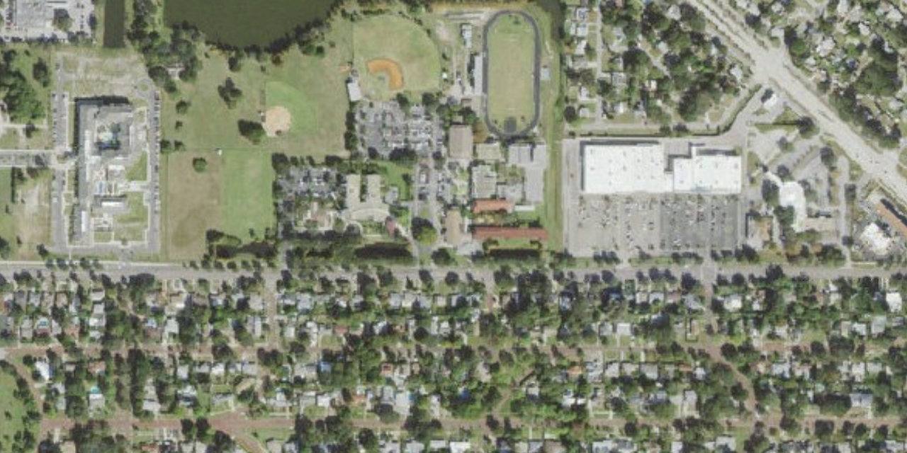 Aerial view of St. Petersburg Catholic High School