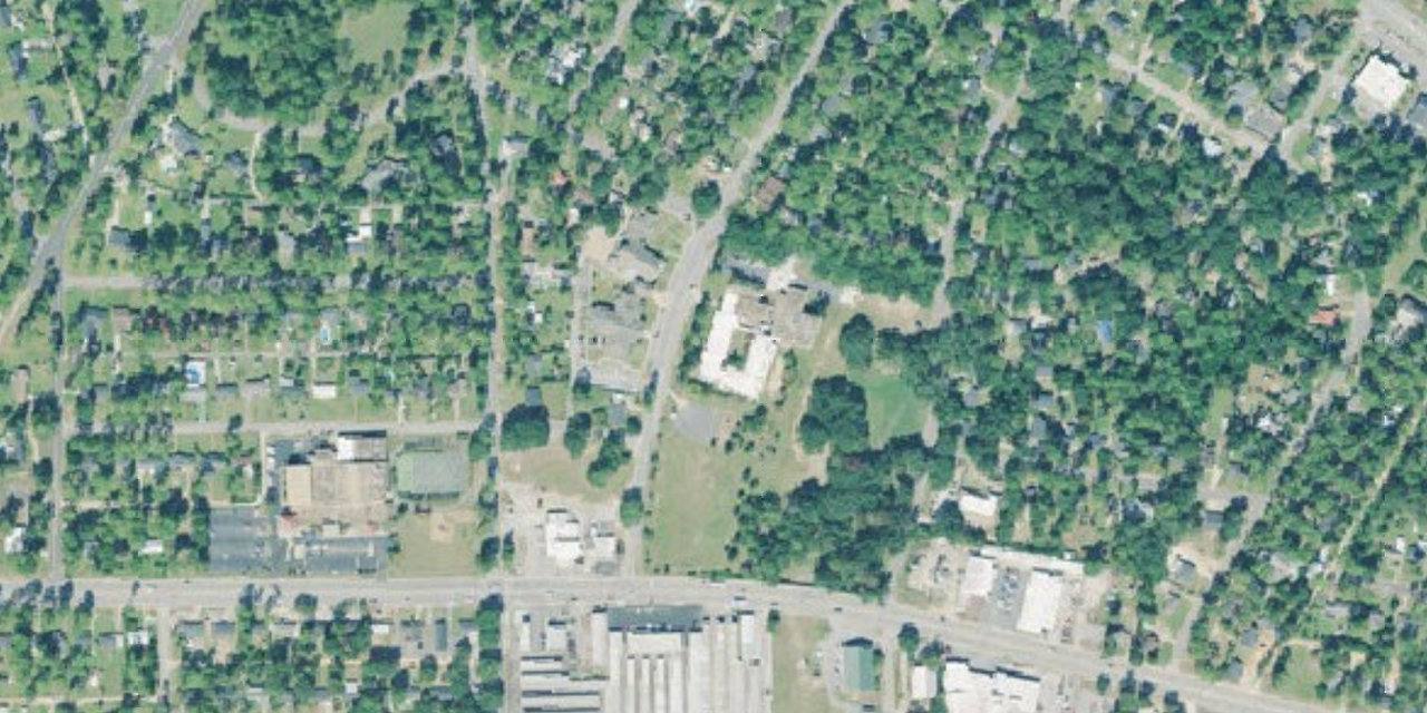 Aerial view of St. Teresa's Catholic School