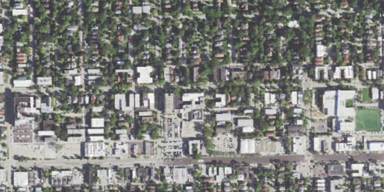 Aerial view of Fenwick High School