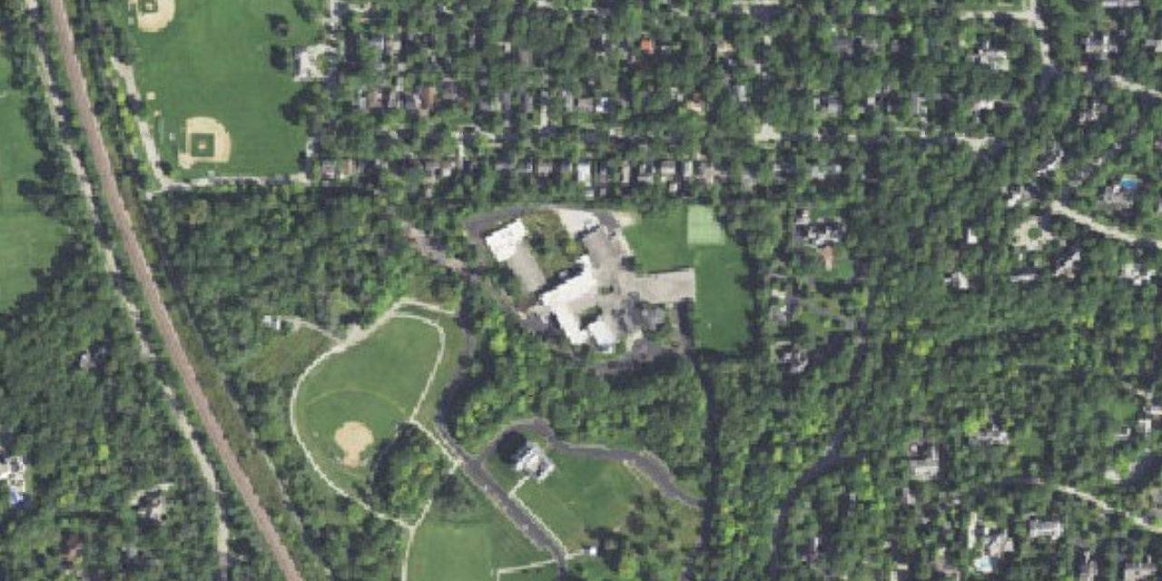 Aerial view of Woodlands Academy of the Sacred Heart
