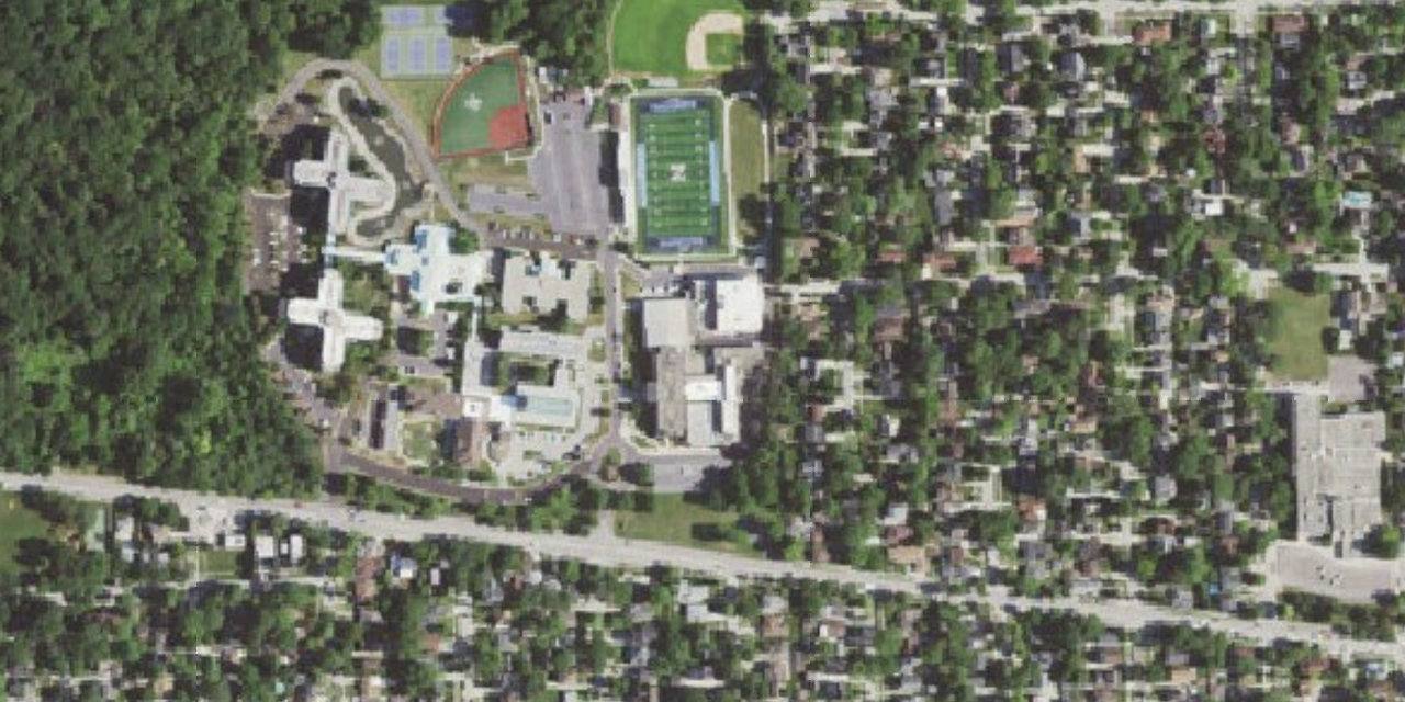 Aerial view of Nazareth Academy