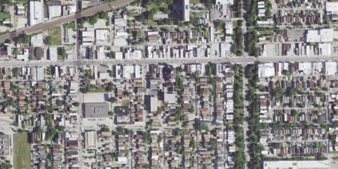 Aerial view of Our Lady of Tepeyac High School