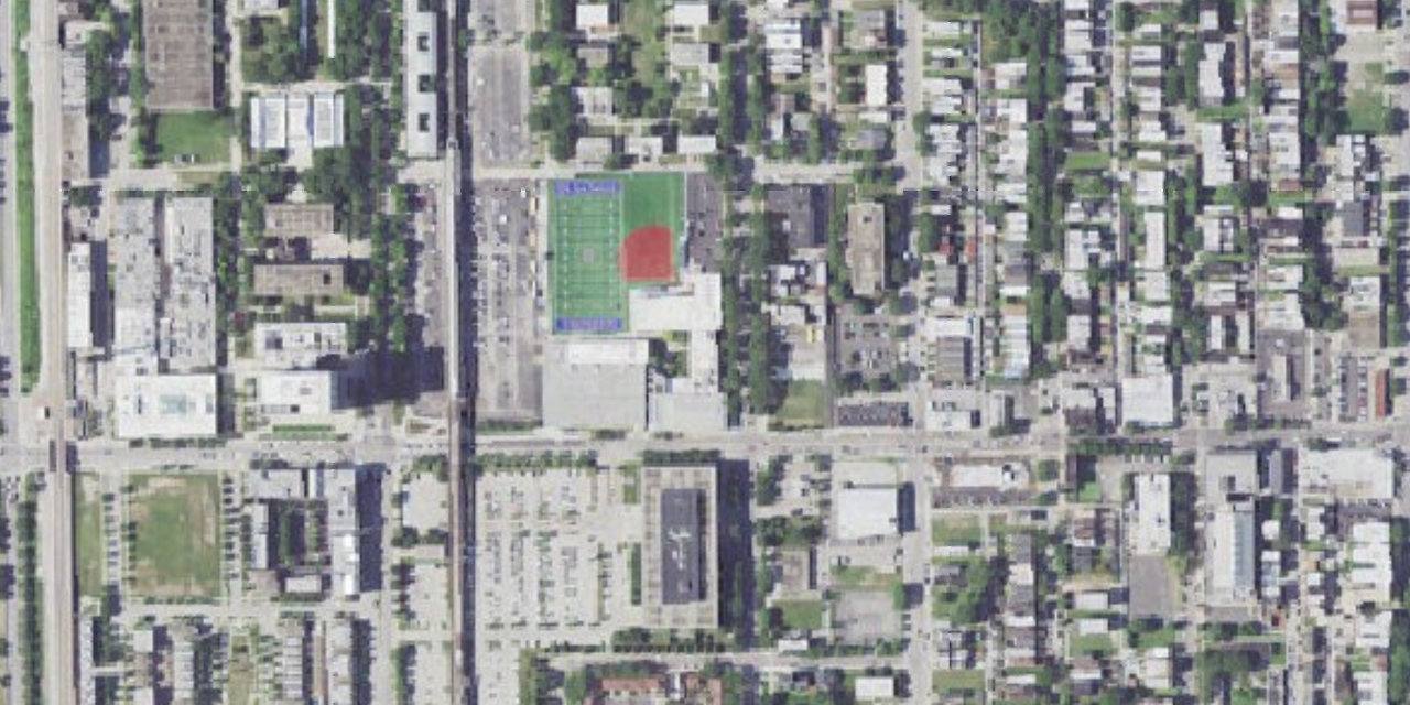 Aerial view of De La Salle Institute - Institute Campus