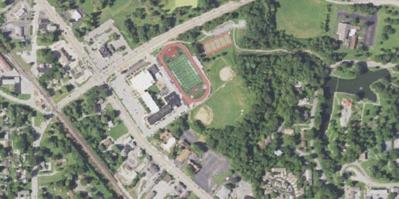 Aerial view of Althoff Catholic High School