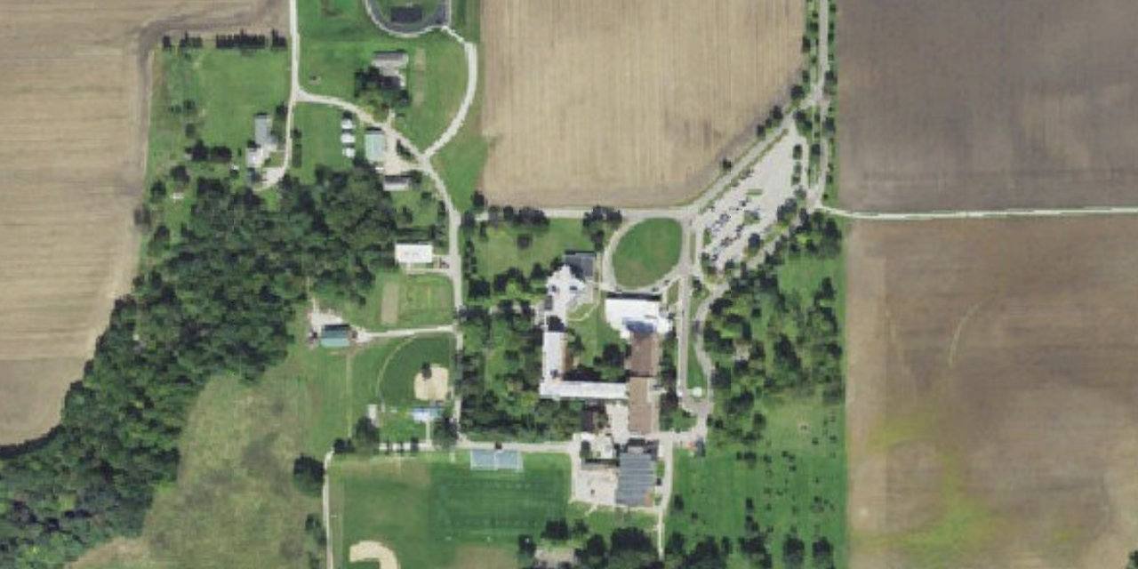 Aerial view of St. Bede Academy