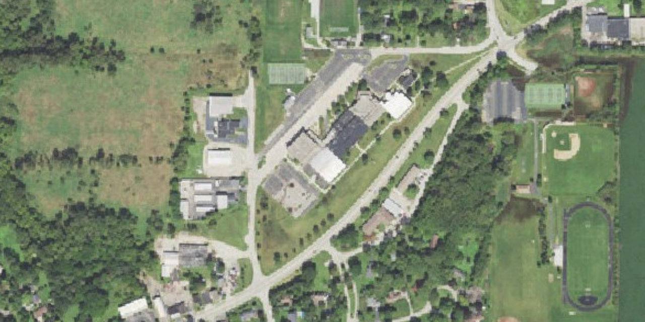Aerial view of Marian Central Catholic High School