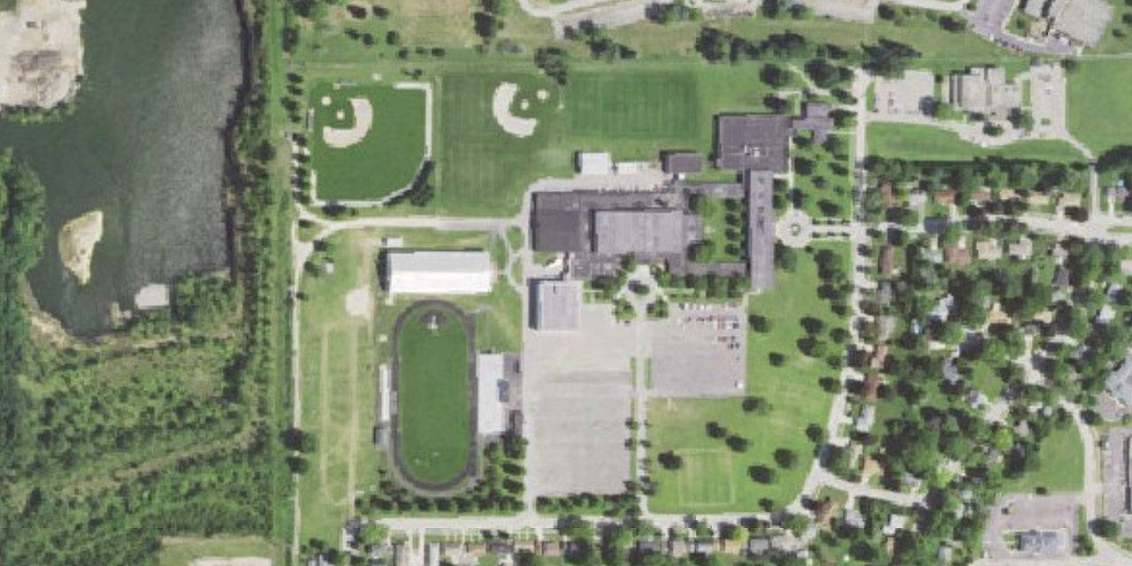 Aerial view of Boylan Catholic High School