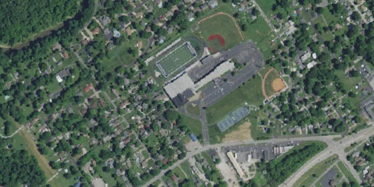 Aerial view of Our Lady of Providence High School