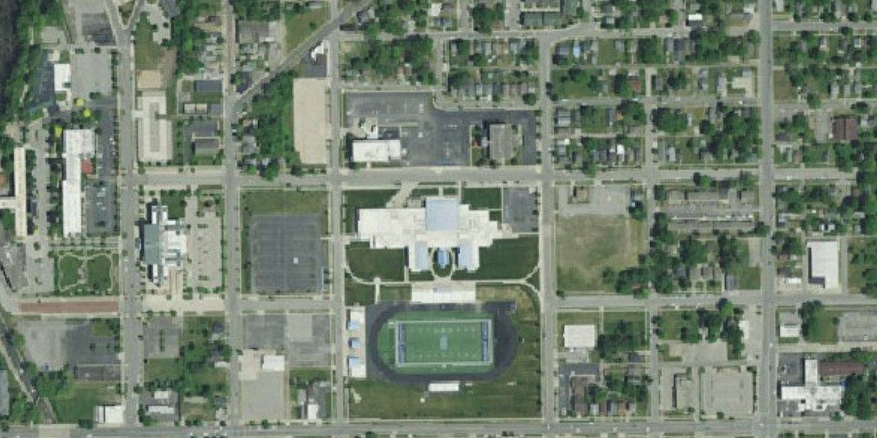 Aerial view of St. Joseph High School