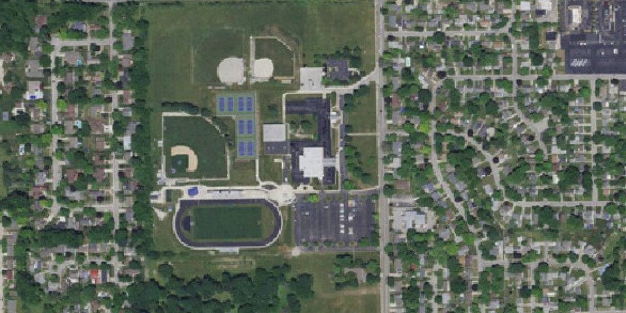 Aerial view of Central Catholic Junior/Senior High School