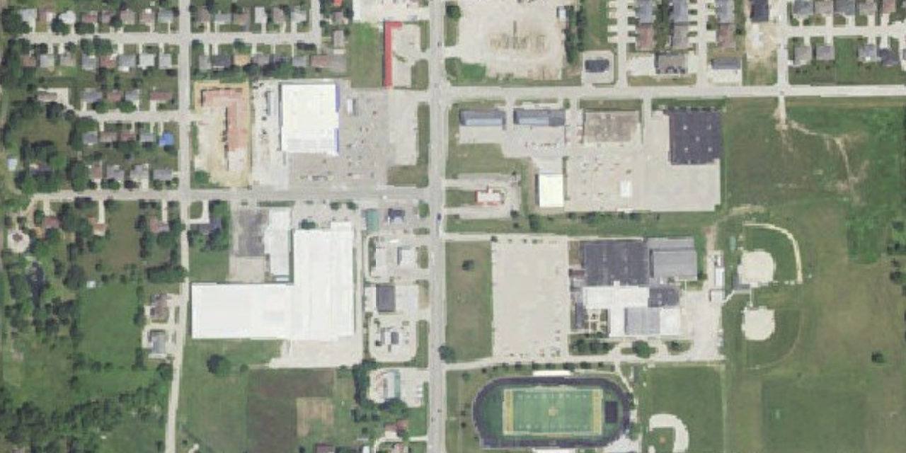 Aerial view of Beckman Catholic Junior/Senior High School