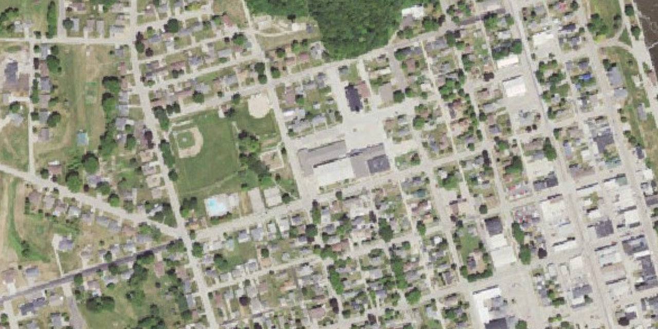 Aerial view of Marquette Catholic Schools PK-12