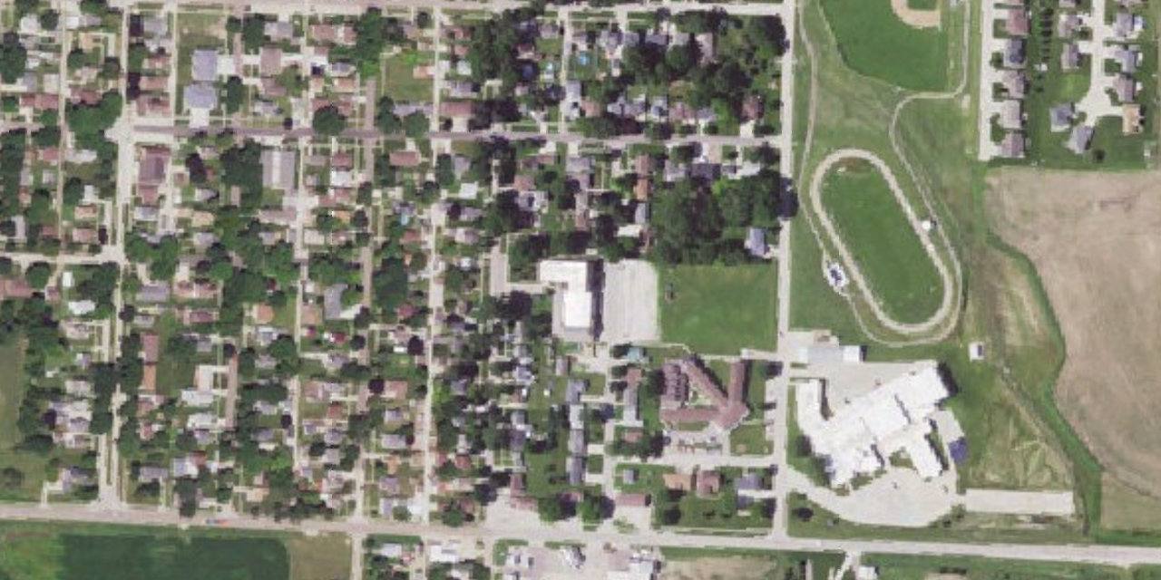 Aerial view of St. Mary's School