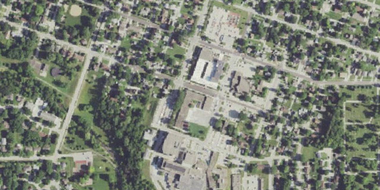 Aerial view of Kuemper Catholic Grade School